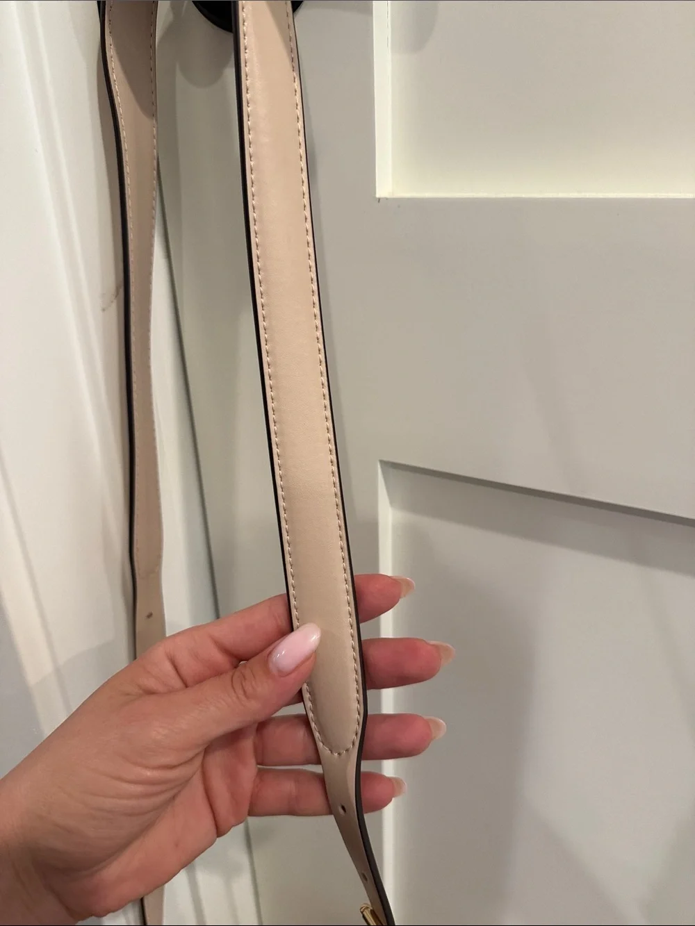 Michael Kors Pale Pink Pebbled Leather Crossbody